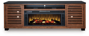 Kallari 84" TV Stand with Electric Fireplace - 46 Furniture and Mattress Gallery