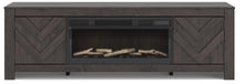 Load image into Gallery viewer, Cayboni 71" TV Stand with Electric Fireplace
