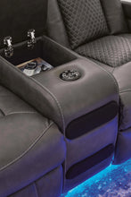 Load image into Gallery viewer, Fyne-Dyme Power Reclining Loveseat with Console
