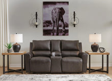 Load image into Gallery viewer, Boxmere Power Reclining Loveseat with Console
