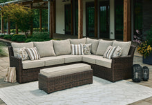 Load image into Gallery viewer, Brook Ranch Outdoor Sofa Sectional/Bench with Cushion (Set of 3)
