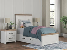 Load image into Gallery viewer, Ashley Savonport Twin Panel Bed with Storage — Plus
